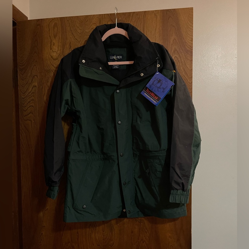Luna Pier Green Long Sleeve Tech Jacket Men's Size Small